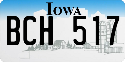 IA license plate BCH517