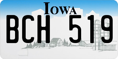 IA license plate BCH519