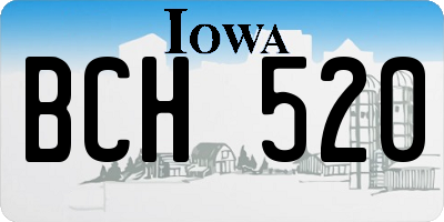 IA license plate BCH520