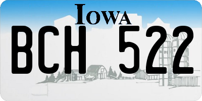 IA license plate BCH522