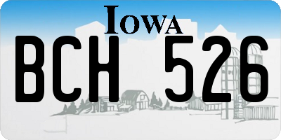 IA license plate BCH526