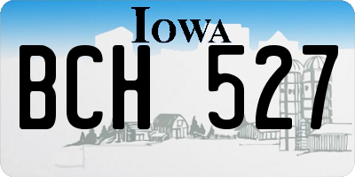 IA license plate BCH527
