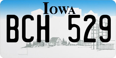 IA license plate BCH529