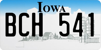 IA license plate BCH541
