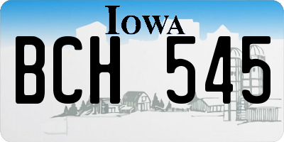 IA license plate BCH545