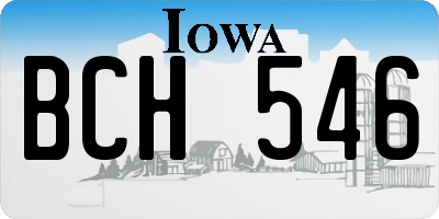 IA license plate BCH546