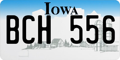 IA license plate BCH556