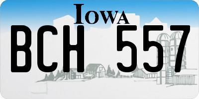 IA license plate BCH557