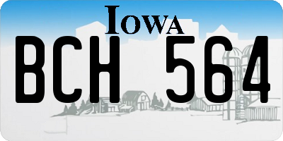 IA license plate BCH564
