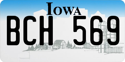 IA license plate BCH569