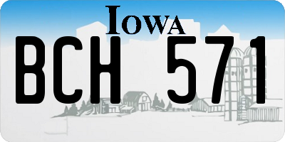 IA license plate BCH571