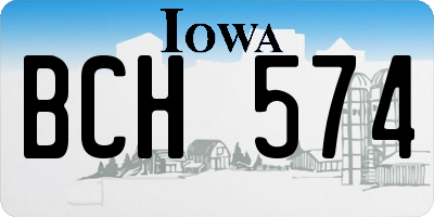 IA license plate BCH574