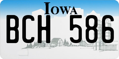IA license plate BCH586