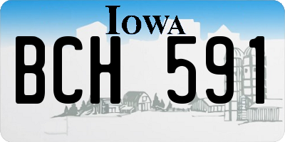 IA license plate BCH591