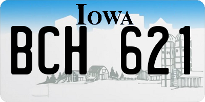 IA license plate BCH621
