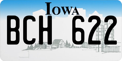 IA license plate BCH622