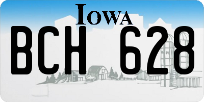 IA license plate BCH628