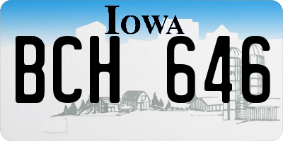 IA license plate BCH646