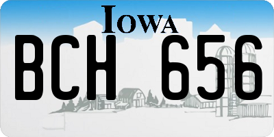 IA license plate BCH656