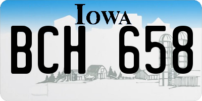 IA license plate BCH658