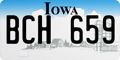 IA license plate BCH659