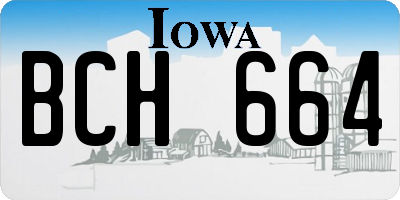 IA license plate BCH664