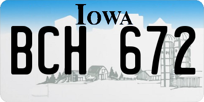 IA license plate BCH672