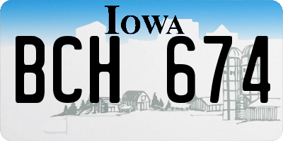 IA license plate BCH674