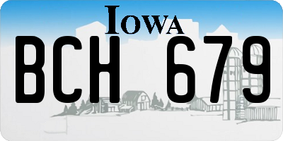 IA license plate BCH679
