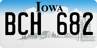 IA license plate BCH682