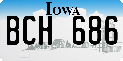 IA license plate BCH686