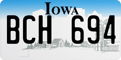 IA license plate BCH694