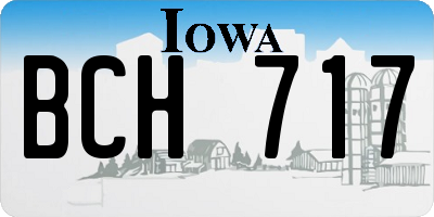 IA license plate BCH717