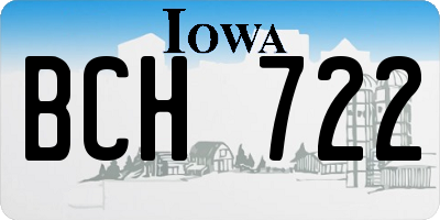 IA license plate BCH722