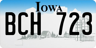 IA license plate BCH723