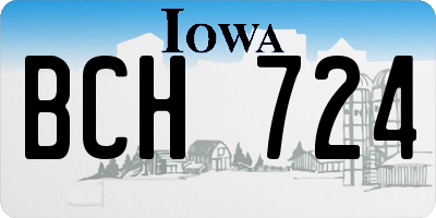 IA license plate BCH724
