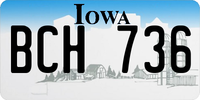IA license plate BCH736