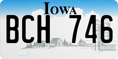 IA license plate BCH746