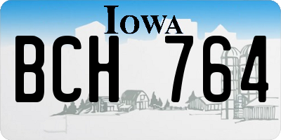 IA license plate BCH764