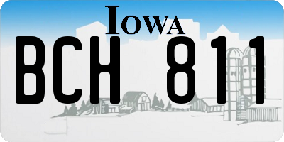 IA license plate BCH811
