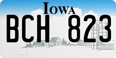 IA license plate BCH823