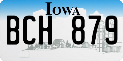 IA license plate BCH879