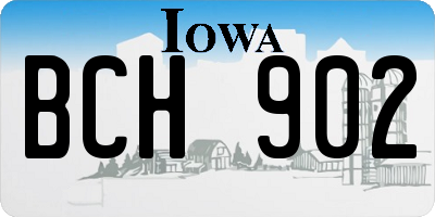 IA license plate BCH902