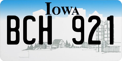 IA license plate BCH921