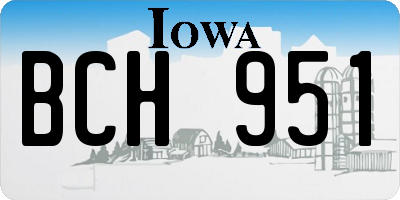 IA license plate BCH951