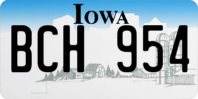 IA license plate BCH954