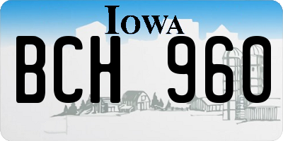 IA license plate BCH960