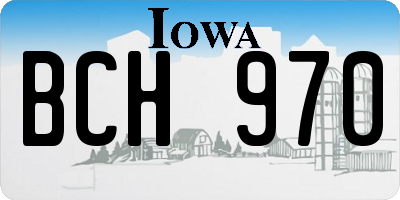 IA license plate BCH970