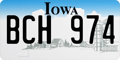 IA license plate BCH974