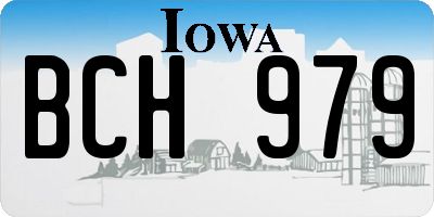 IA license plate BCH979